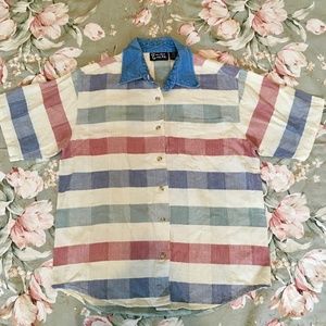 Lemon Grass Striped Button Up